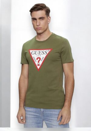 koszulka męska guess zielona