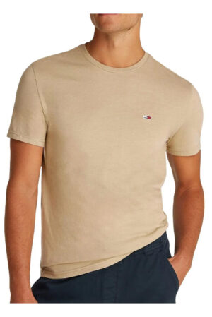 T-shirt męski Tommy Jeans DM0DM20363 Taupe