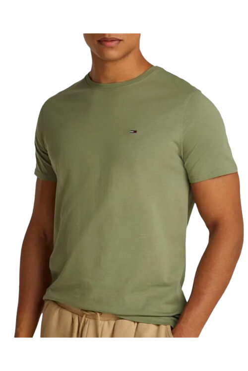 T-shirt męski Tommy Jeans DM0DM20363 khaki