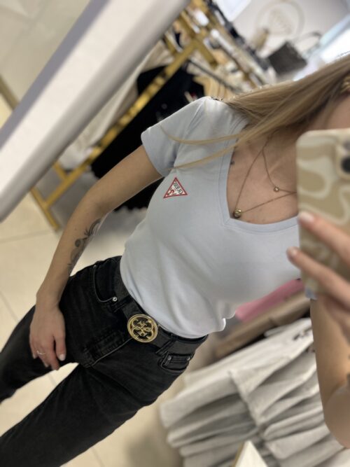Koszulka damska Guess błękitna