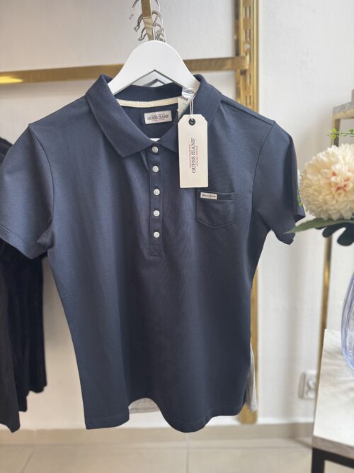 Polo damskie Guess Jeans W5RP47 KARS2 A71W DARING OCEAN