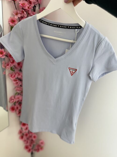 Koszulka damska Guess błękitna