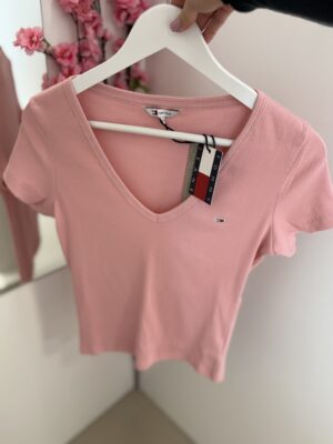 Koszulka damska Tommy Jeans Pink